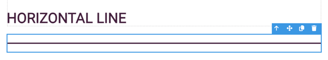 horizontal line additional buttons
