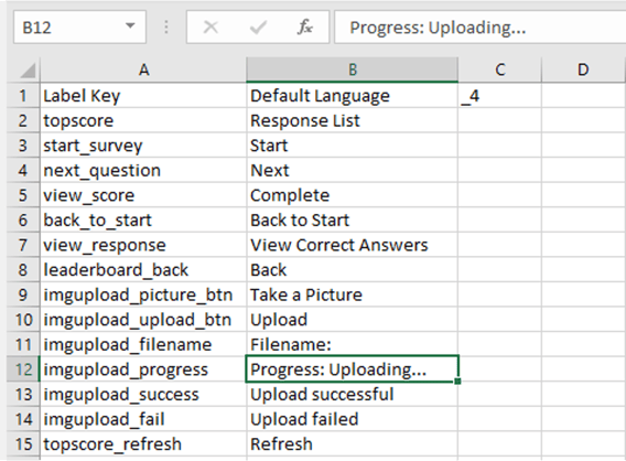 Multiple languages- CSV export
