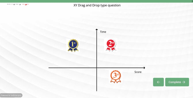ranking question-xy drag and drop example